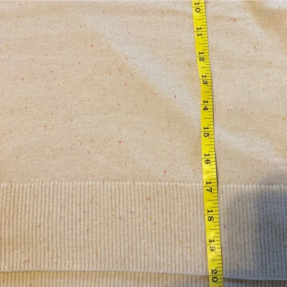 Smartwool Women's Cream and Tan V-Neck Sweater - Picture 5 of 5